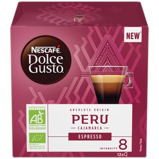 Nescafe | Dolce Gusto | Cafea espresso Peru, 12 capsule