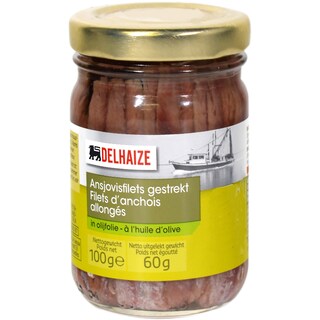 Delhaize | File de ansoa in ulei de masline 100g