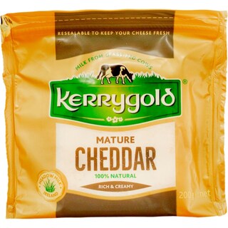 Kerrygold | Branza Cheddar maturata din lapte de vaca 200g