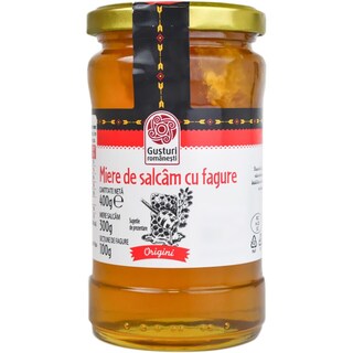 Gusturi romanesti | Miere de salcam cu fagure 400g